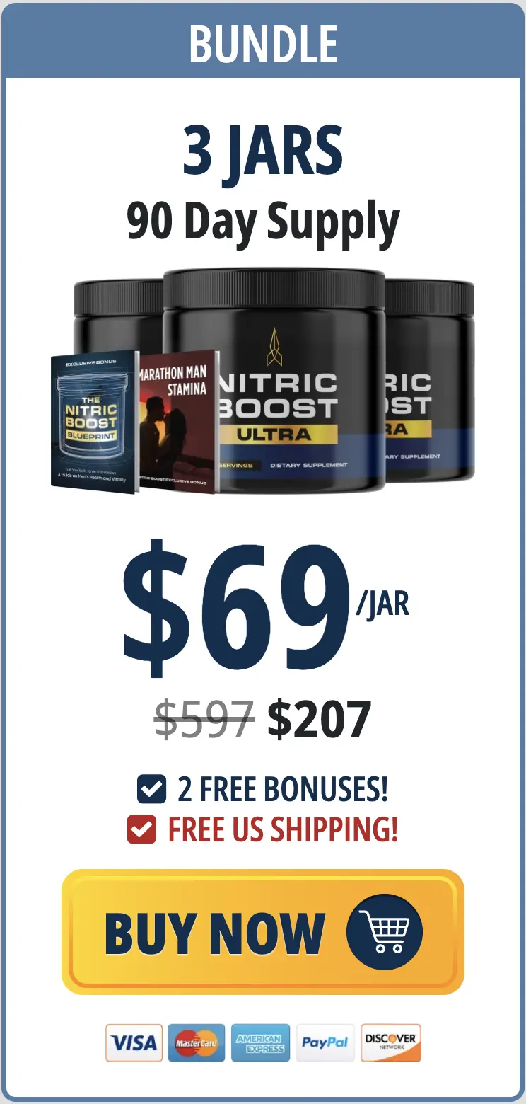 Nitric Boost Ultra Buy Three Jars